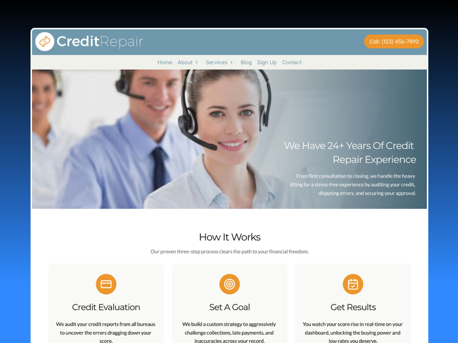 Credit Repair Framer Website Template